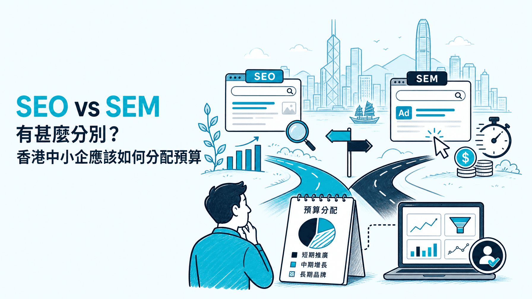 SEO vs SEM 有甚麼分別?香港中小企應該如何分配預算